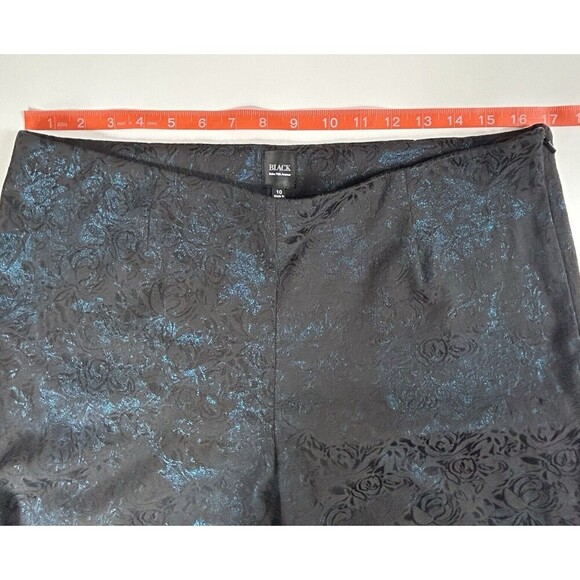 Saks Fifth Avenue Black Label Trouser Ankle Pants Shimmer Size‎ 10 Holiday - Picture 9 of 11